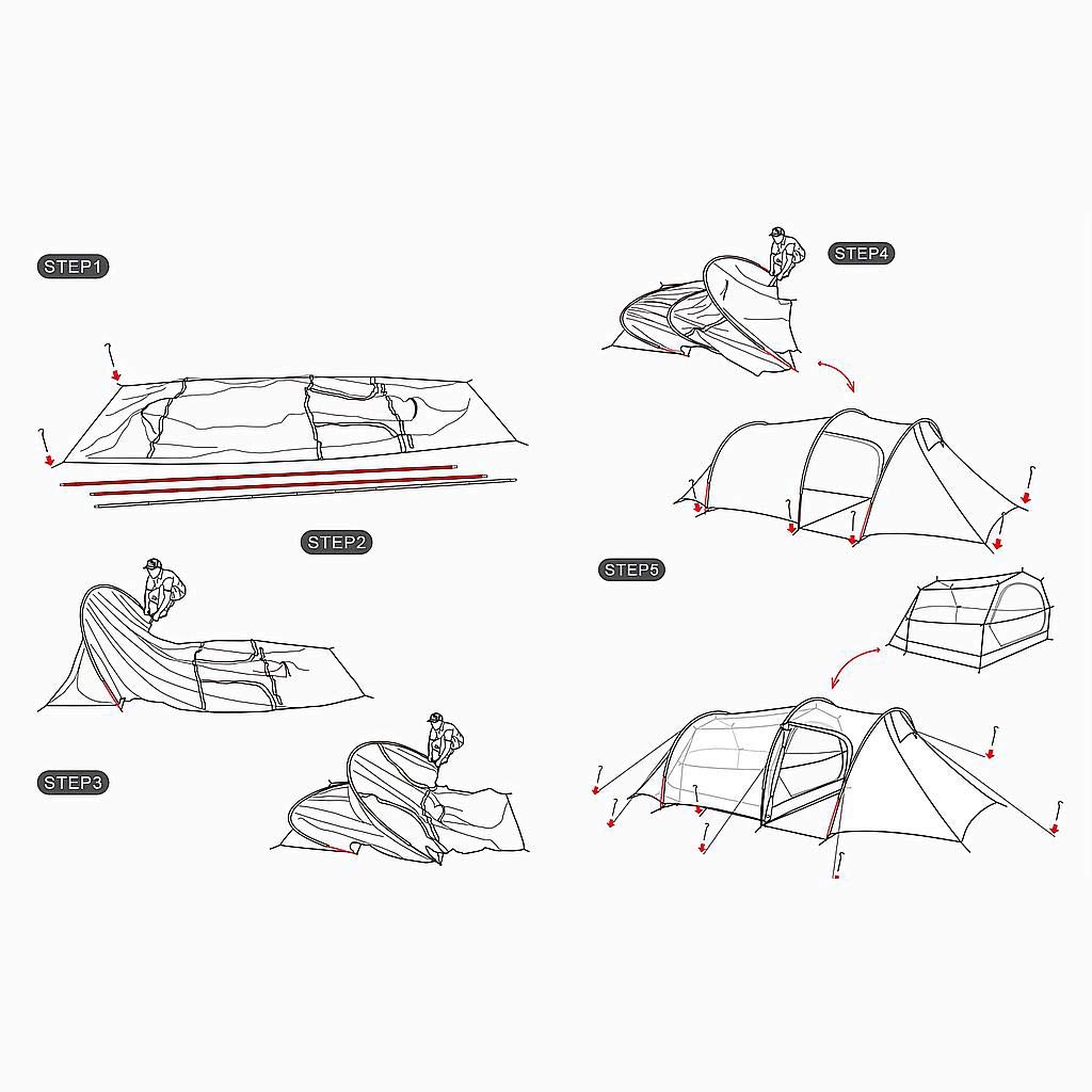 Amazon.co.jp: Naturehike(ネイチャーハイク) 4人用 OPALUS 4トンネル Amazon.co.jp: Naturehike(ネイチャーハイク) 4人用 OPALUS 4トンネル