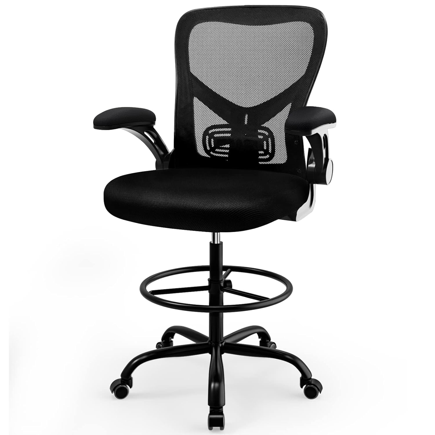 Drafting Chair,Tall Standing Desk Chair Comfortable Office Chair with