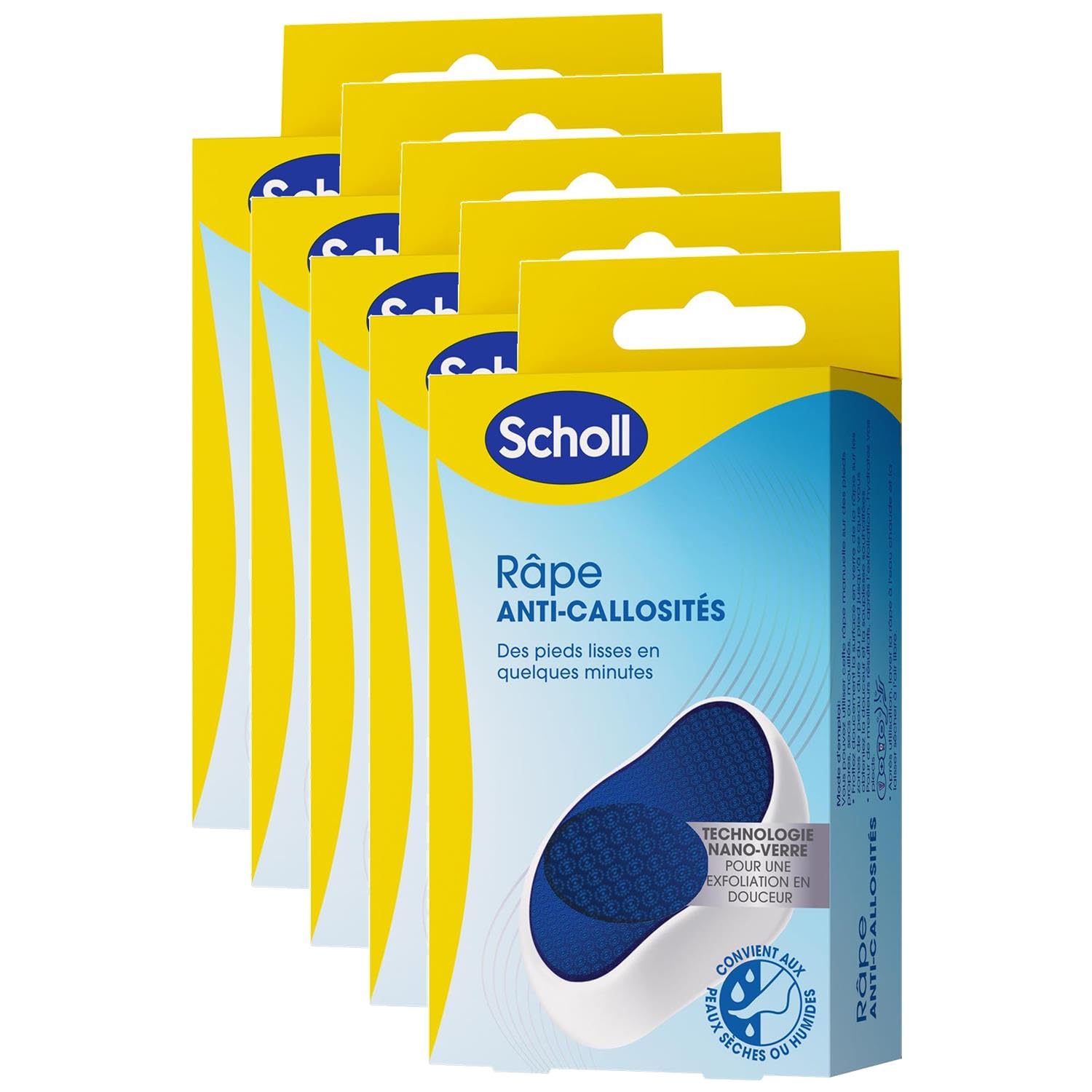 SCHOLL Nano Glass Callus Remover – Gentle Exfoliation – Washable