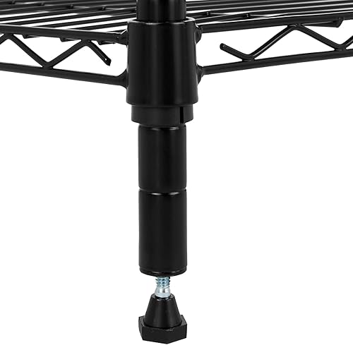 Miniatura 5 de Tienda Basics Estantería de almacenamiento ajustable de 5 estantes resistente capacidad de carga de 350 libras por estante estante de alambre