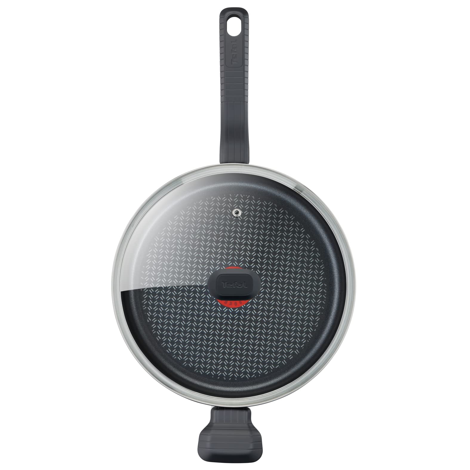 Tefal Comfort Max Casseruola bassa 26 cm in acciaio inox e coperchio in vetro, manico ergonomico fresco, diffusione del calore uniforme, base spessa anti deformazione, adatta a tutte le cucine e forno
