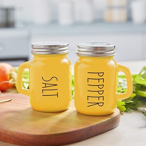 Miniatura 14 de Juego de salero y pimentero turquesa, decoración de cocina verde azulado y accesorios para el hogar, restaurantes, bodas, juego de sal y pimienta