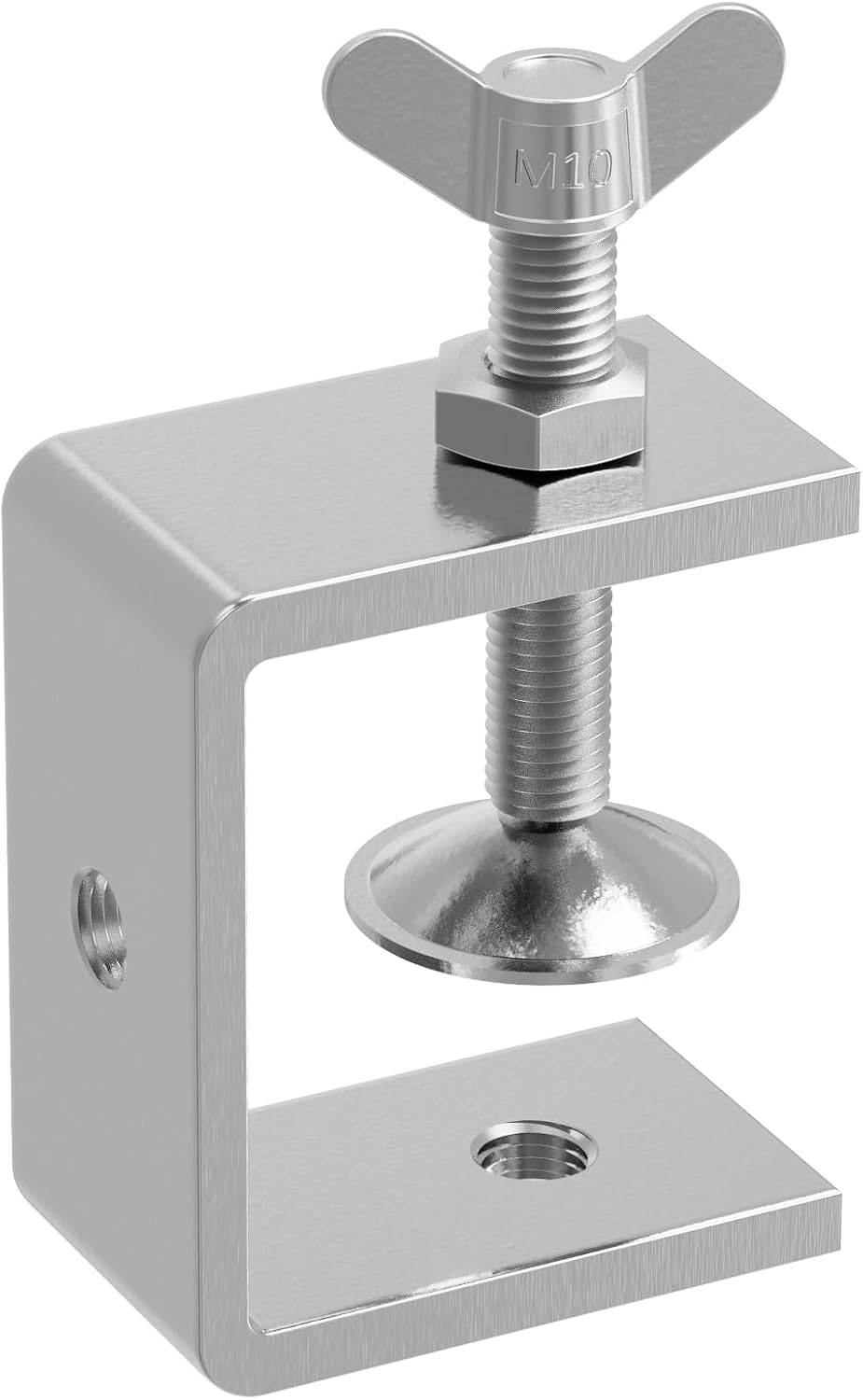 heavy-duty 53mm 304 stainless steel high-performance C-clamps small screw clamp, with stable wide jaw and I-beam design, suitable for woodworking, metal processing and welding