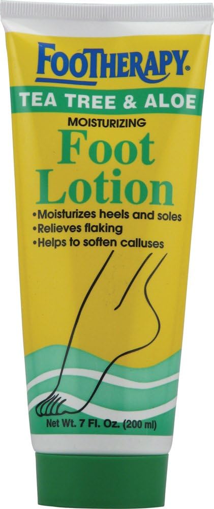FooTherapy Foot Lotion, Tea Tree & Aloe, 7 Ounce