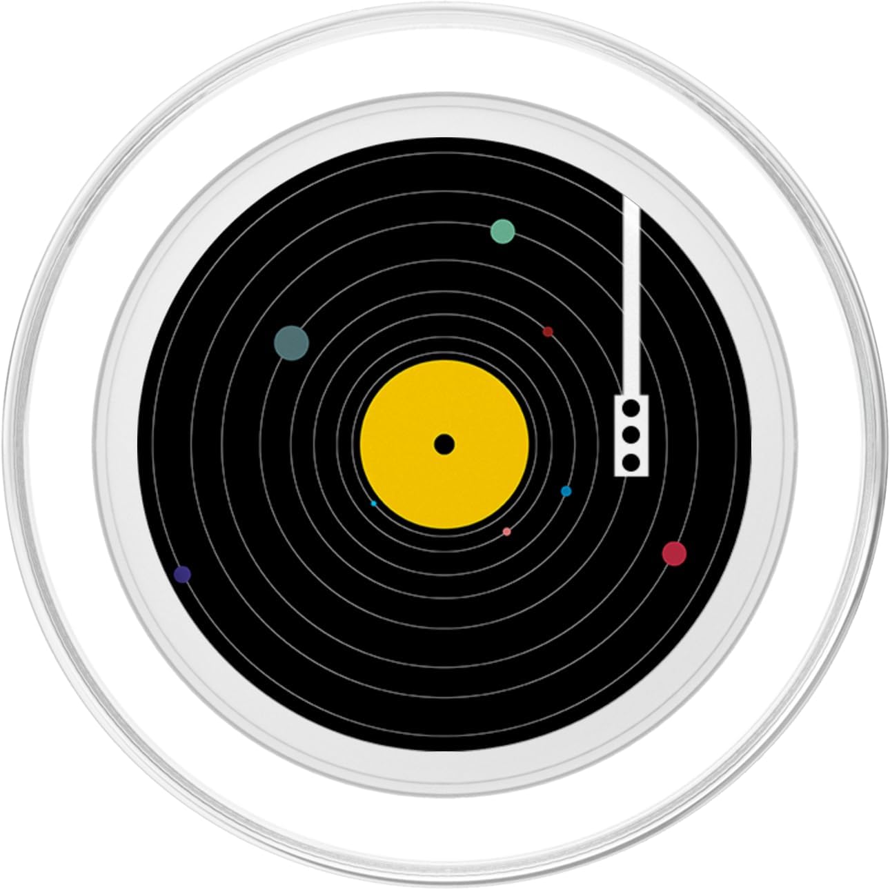 Vinyl Record Solar System Retro Pop Socket PopSockets PopGrip for MagSafe