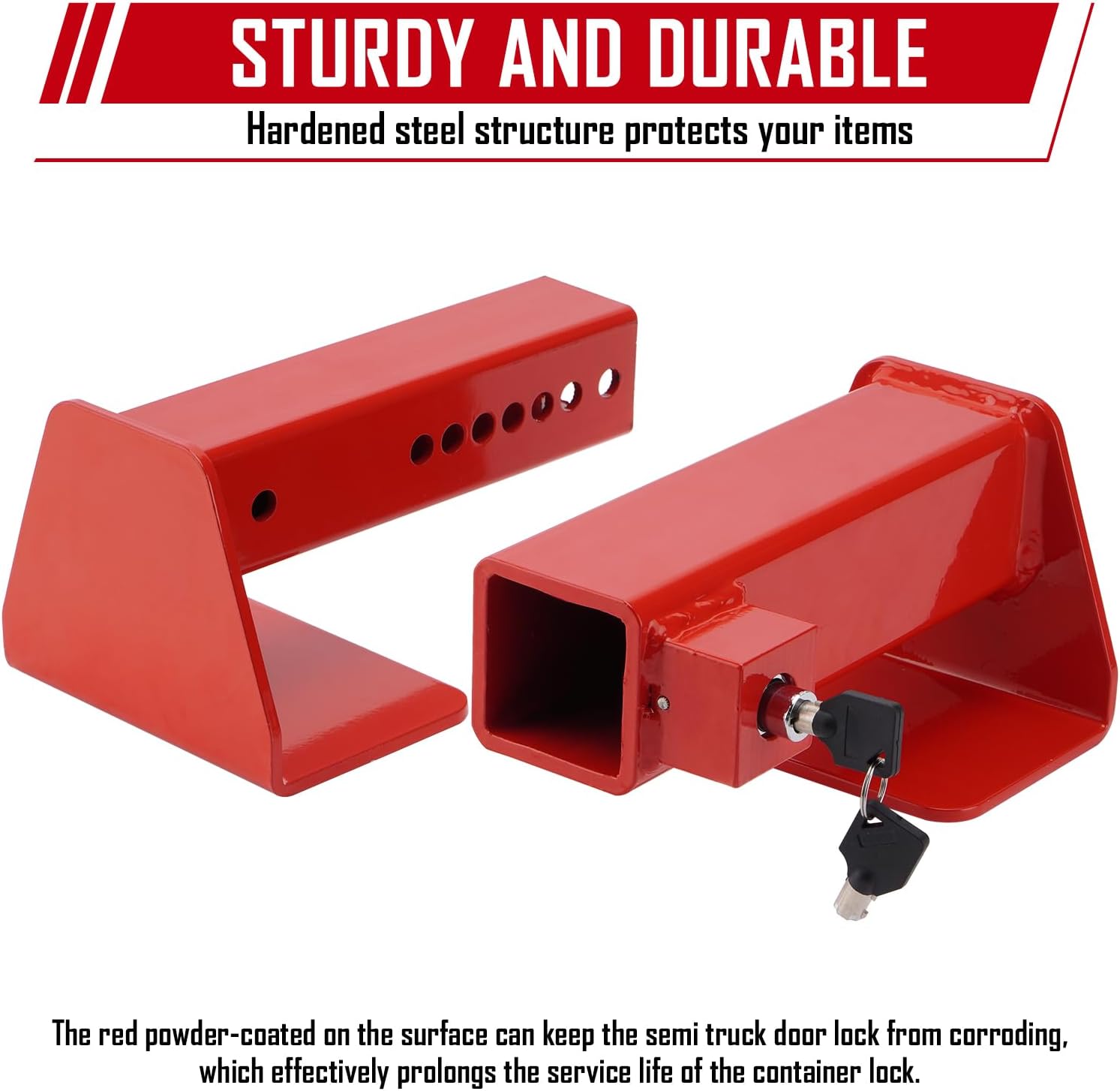 SPARKWHIZ Cargo Door Lock, Shipping Container Lock, Heavy Duty with 2 Keys for Semi Trailer Trucks & Containers Heavy Equipment Anti Theft