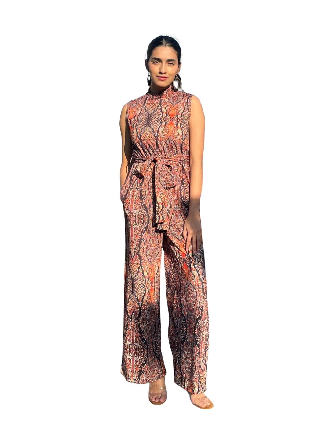 Women's Multicolor Jumpsuit- Cotton Blend Style For Office, Casual, Festive & Party (11775)-image-37