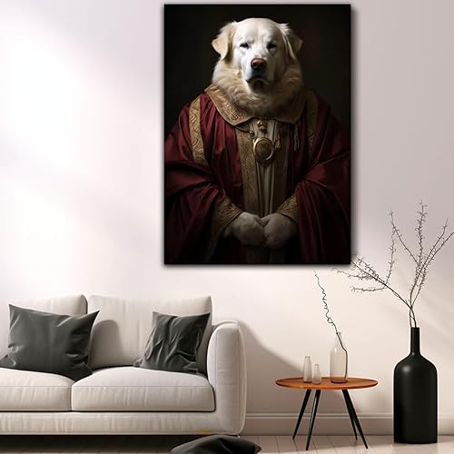 Miniatura 308 de Thuan Chow Chow Retrato de mascota con disfraz real de perro en un disfraz retrato de perro con vestimenta Retrato medieval de mascota retrato