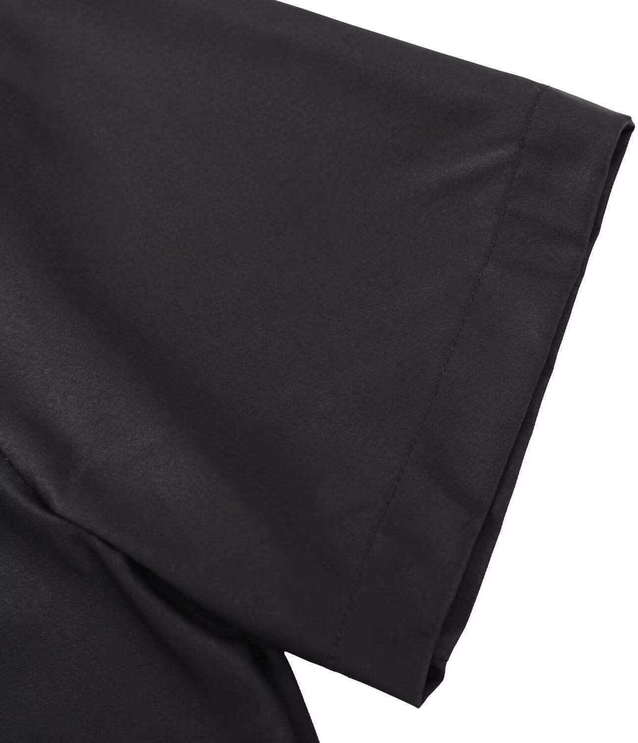 Men's Vintage Bowling Shirts 1950s Casual Short Sleeve Button Up Contrast Shirt Summer Color Block Cuban Shirts - Image 6