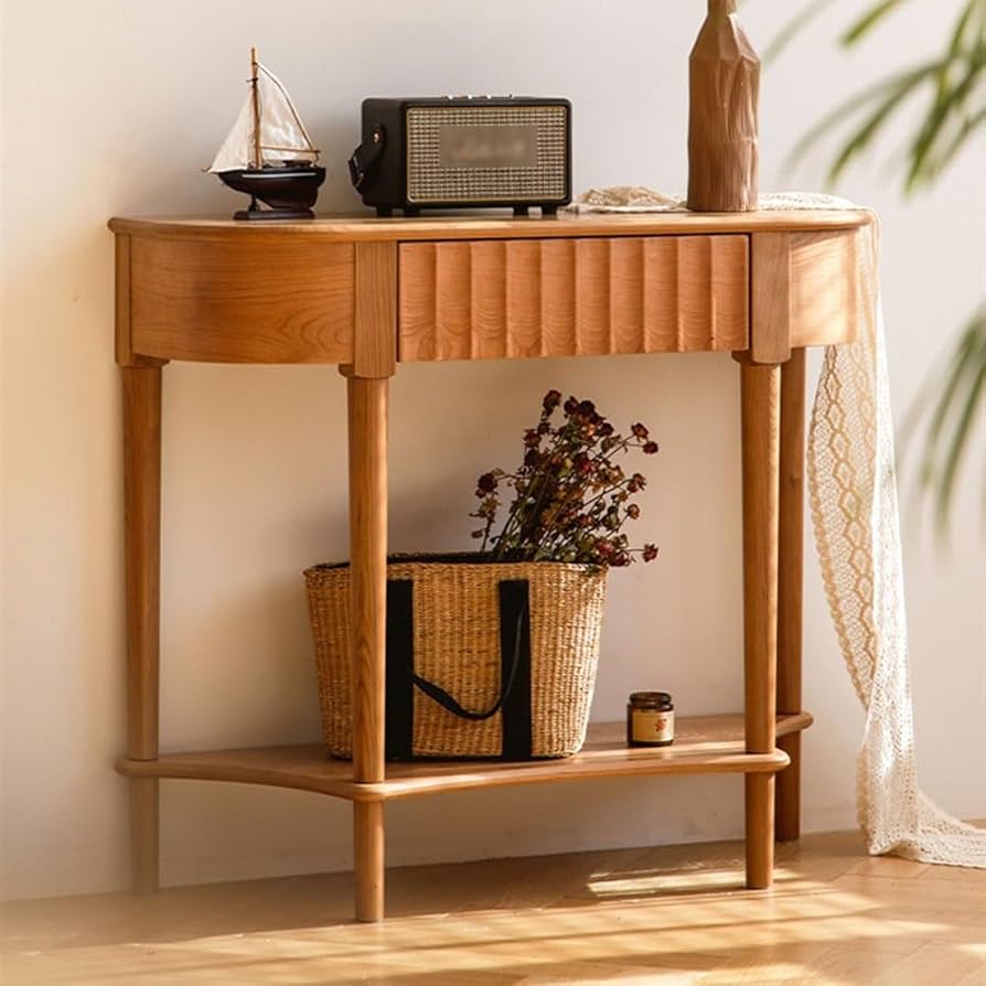 Amazon｜玄関テーブル ミッドセンチュリーモダンコンソール