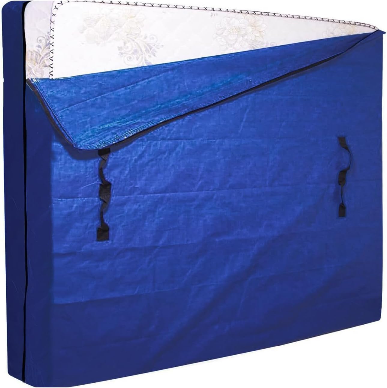 Mattress Bags for Moving and Storage, Heavy Duty Tarp Mattress Storage Bag Queen with Handles, Strong Zipper Closure, Mattress Cover for Moving for House Moving Travel (Queen Size)