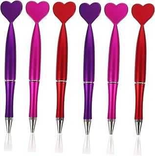 Amosfun Caneta Para Escrever 48 Pçs Caneta Esferográfica Em Forma De Coração Adorável Caneta De Escrita Portátil Caneta Esferográfica Caneta Adorável Caneta De Uso Diário Plástico Abs;