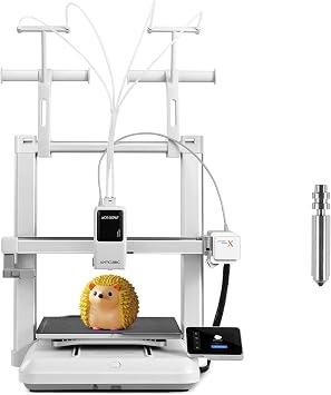 Anycubic Kobra X 3D Printer, Supports Multi-Color Modeling, Supports 4-19 Colors, Easy Assembly, Quiet Design, 2x Speed Printing & 2x Filament Saving, Multi Material Printing, Fully Automatic