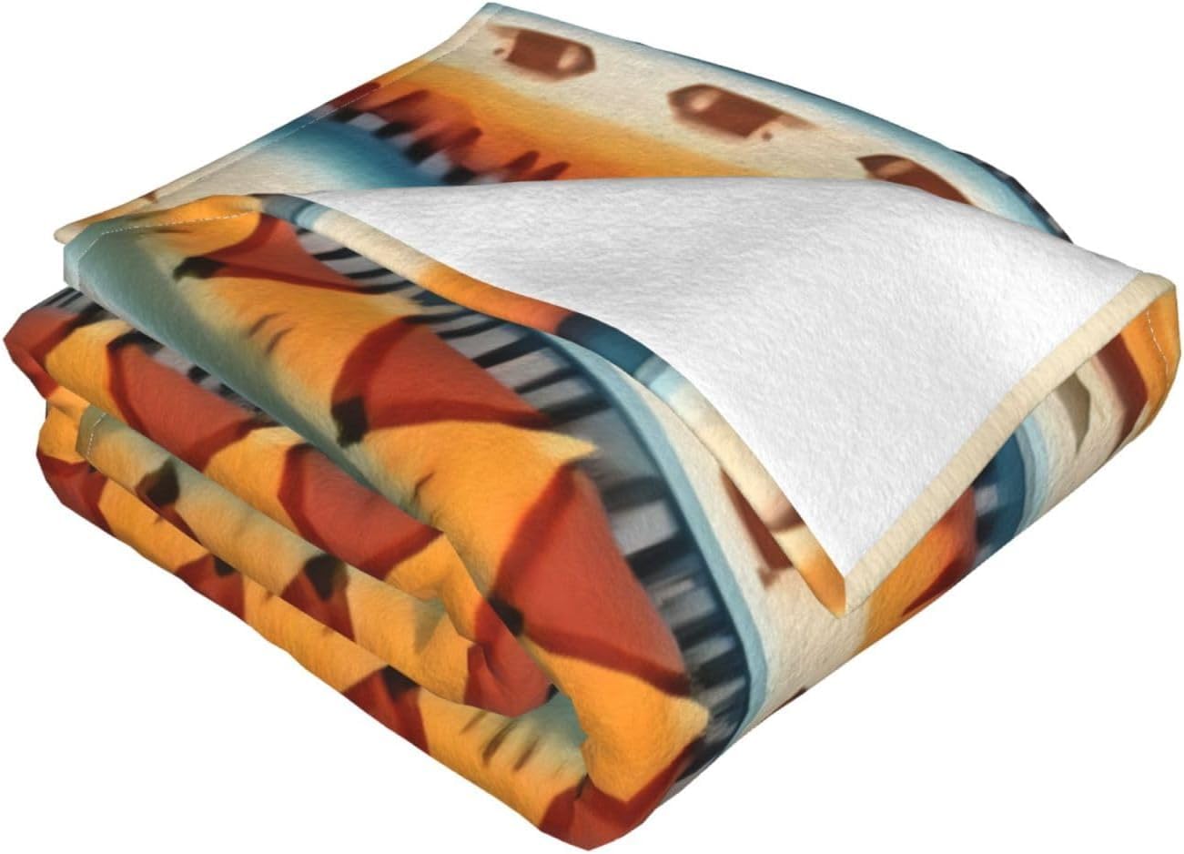 Couverture polaire flanelle douce et réconfortante imprimée pour soirées d'hiver