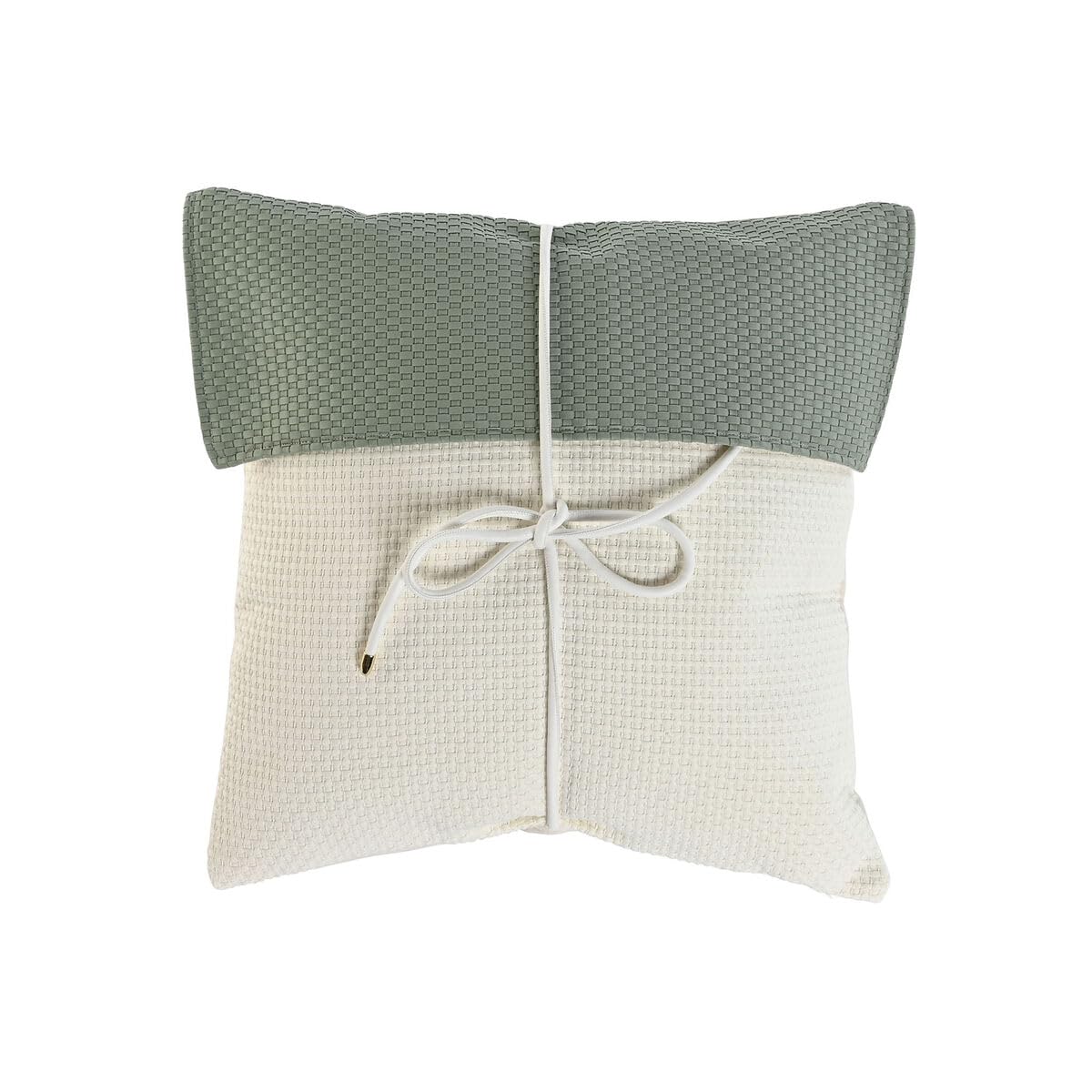 Home ESPRIT Cushion white green 45 x 10 x 45 cm