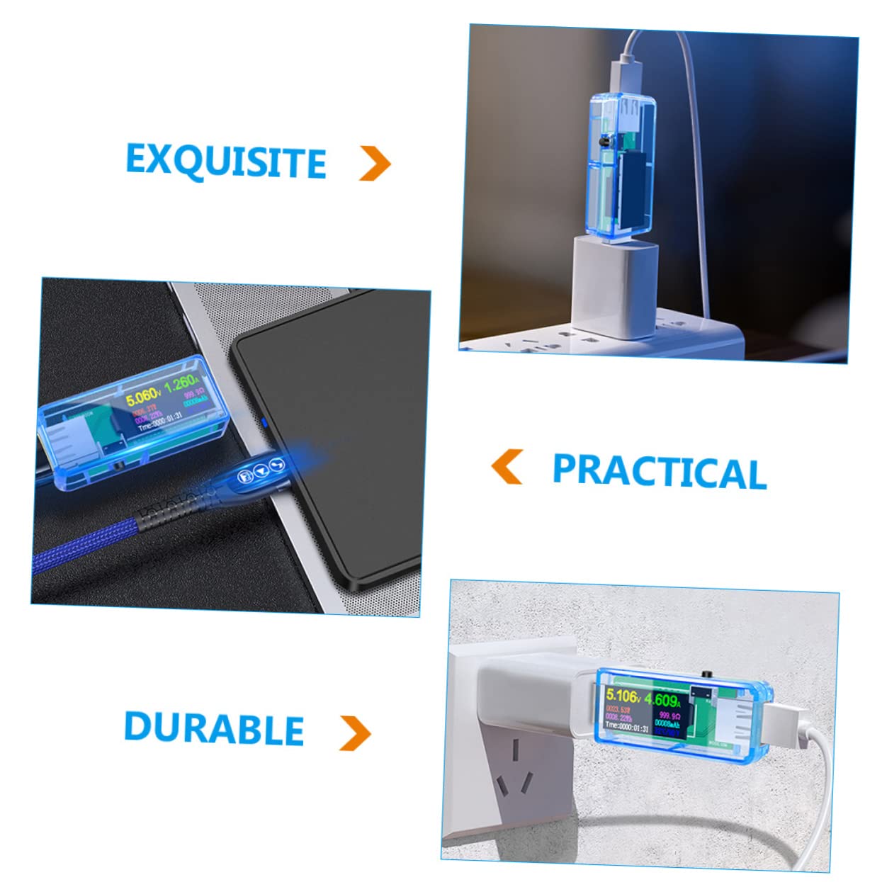 Gadpiparty 5 Pezzi Multimetro Per Misurazione Tester Digitale Misuratore Di Tensione Indicatori Di Potenza