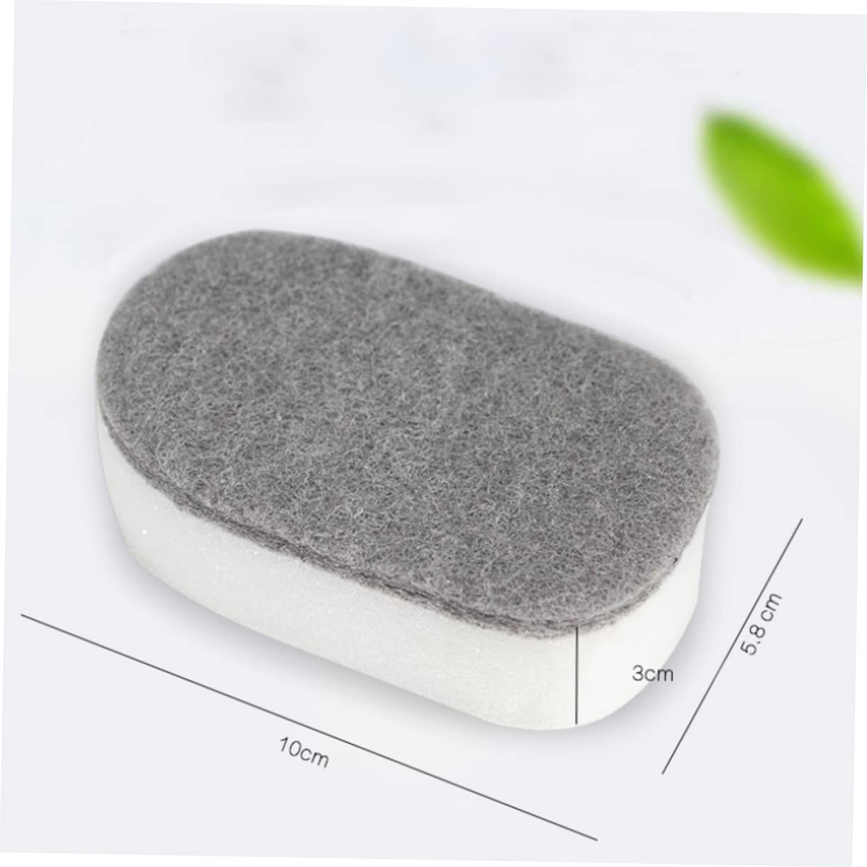 HOODANCOS Strong Scrubbing Surface Dishwashing Sponge Comfortable to Clean Non-s Scratch Kitchen Cleaning Sponge Pack Grey
