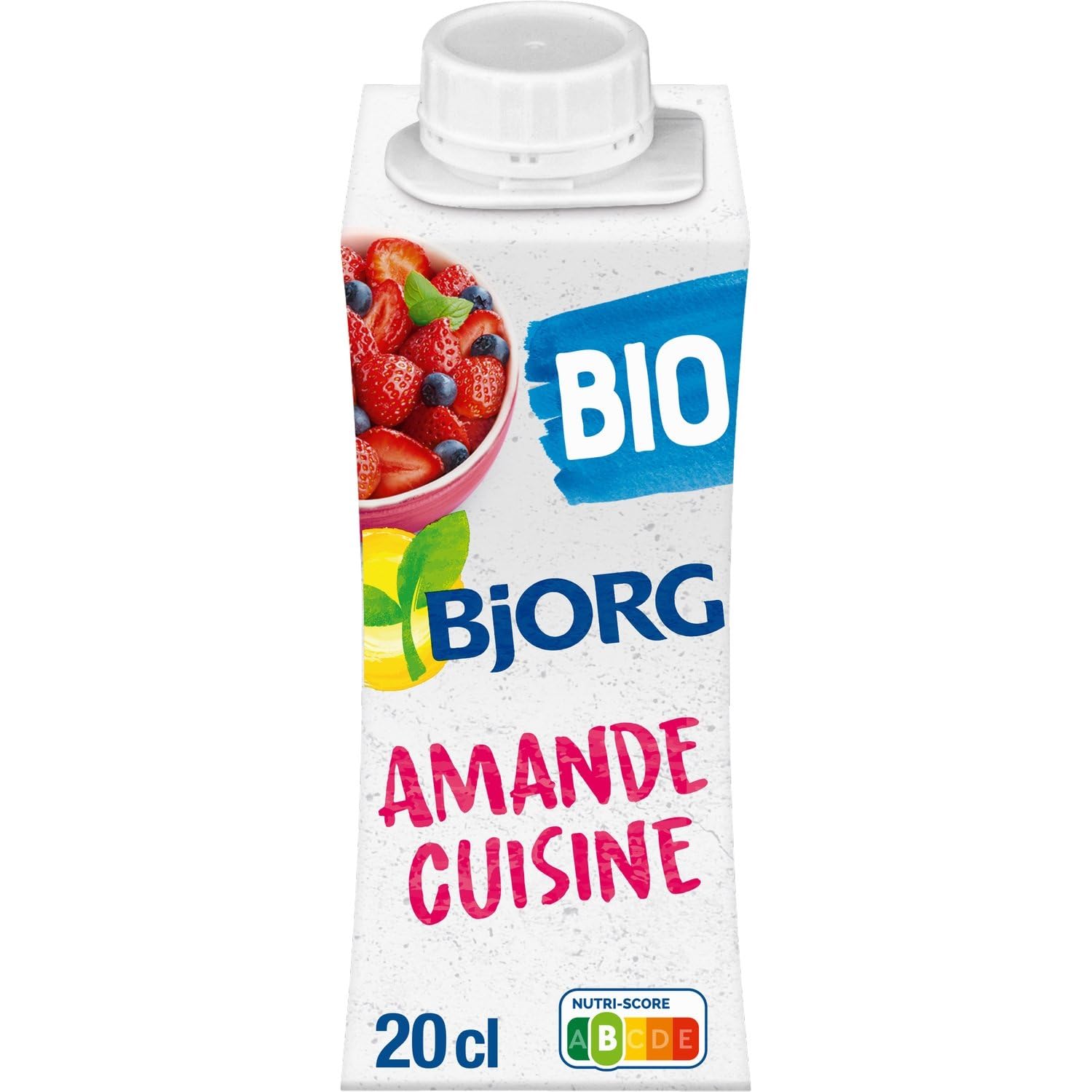Aide culinaire bio Amande cuisine BJORG - La brique de 200 mL Lot De 6 - Par Lot