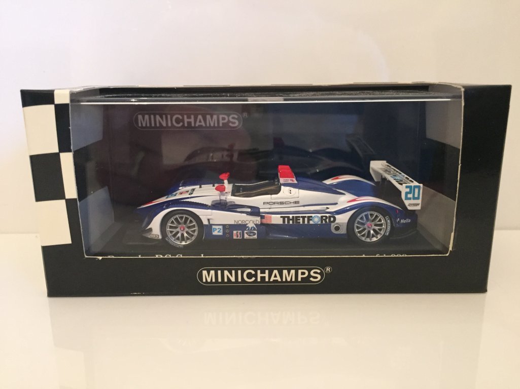 Minichamps – 400076620 – miniatura pojazdu – model skala – Porsche RS Spyder – ALMS 2007 – skala 1/43