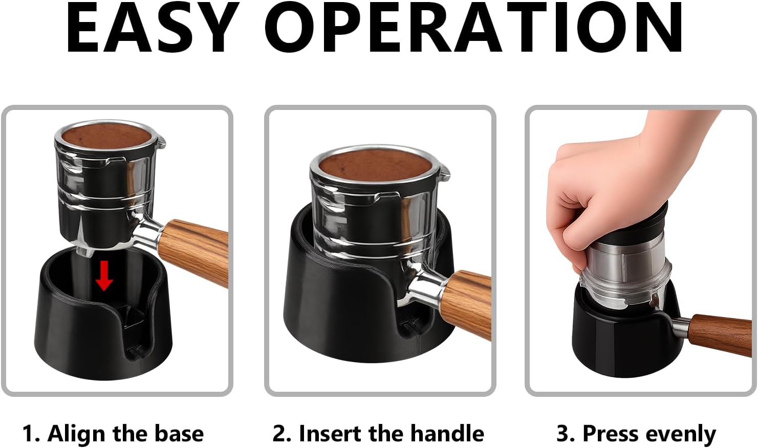 Portafilter Holder Compatible With Ninja Espresso Machine, Espresso Tamping Station for Ninja Luxe Cafe ES601 ES701