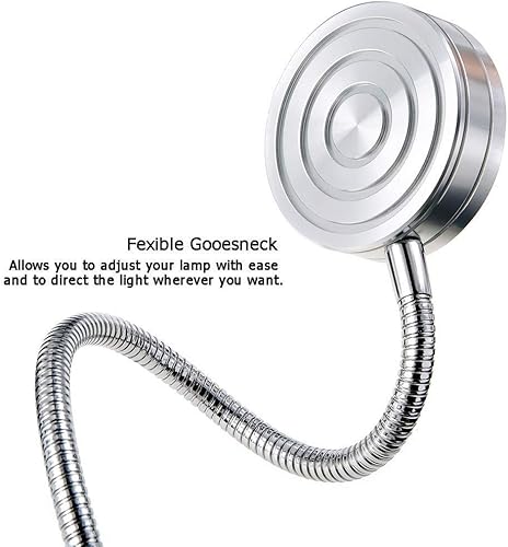 Miniatura 2 de Luz de libro para leer en la cama lámpara de cama de luz nocturna lisada lámpara de lectura de luz de montaje en pared lámpara de pared LED flexible