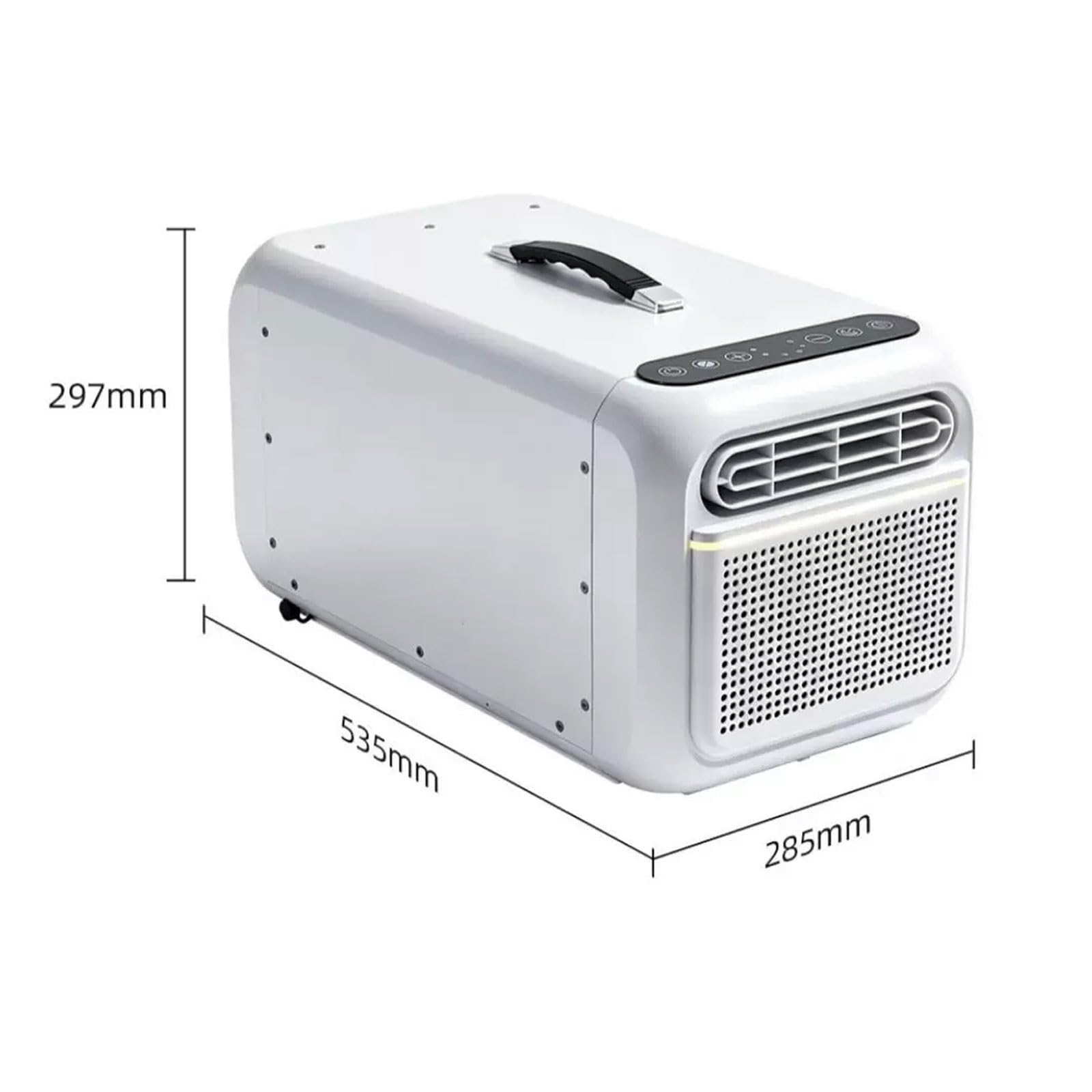 Aire Acondicionado para Casa Eficiente Capacidad de Refrigeración de 700W | 220V Sin necesidad de desagüe Mando a distancia/pantalla táctil Dirección del aire regulable para espacios de 3-5 m²(White)