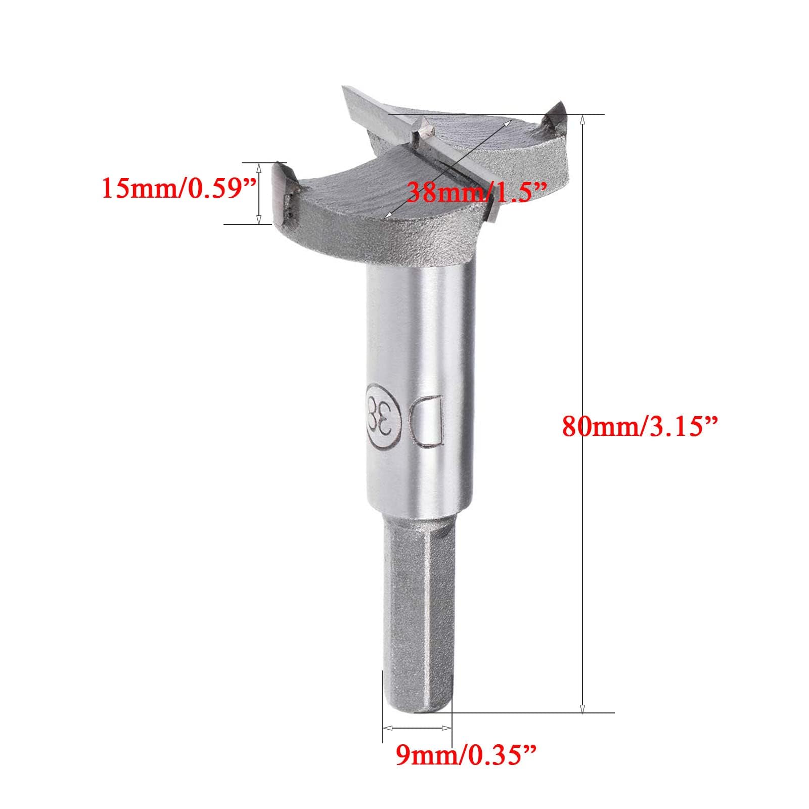 TOP-VIGOR 38mm Forstner Drill Bit - Image 2