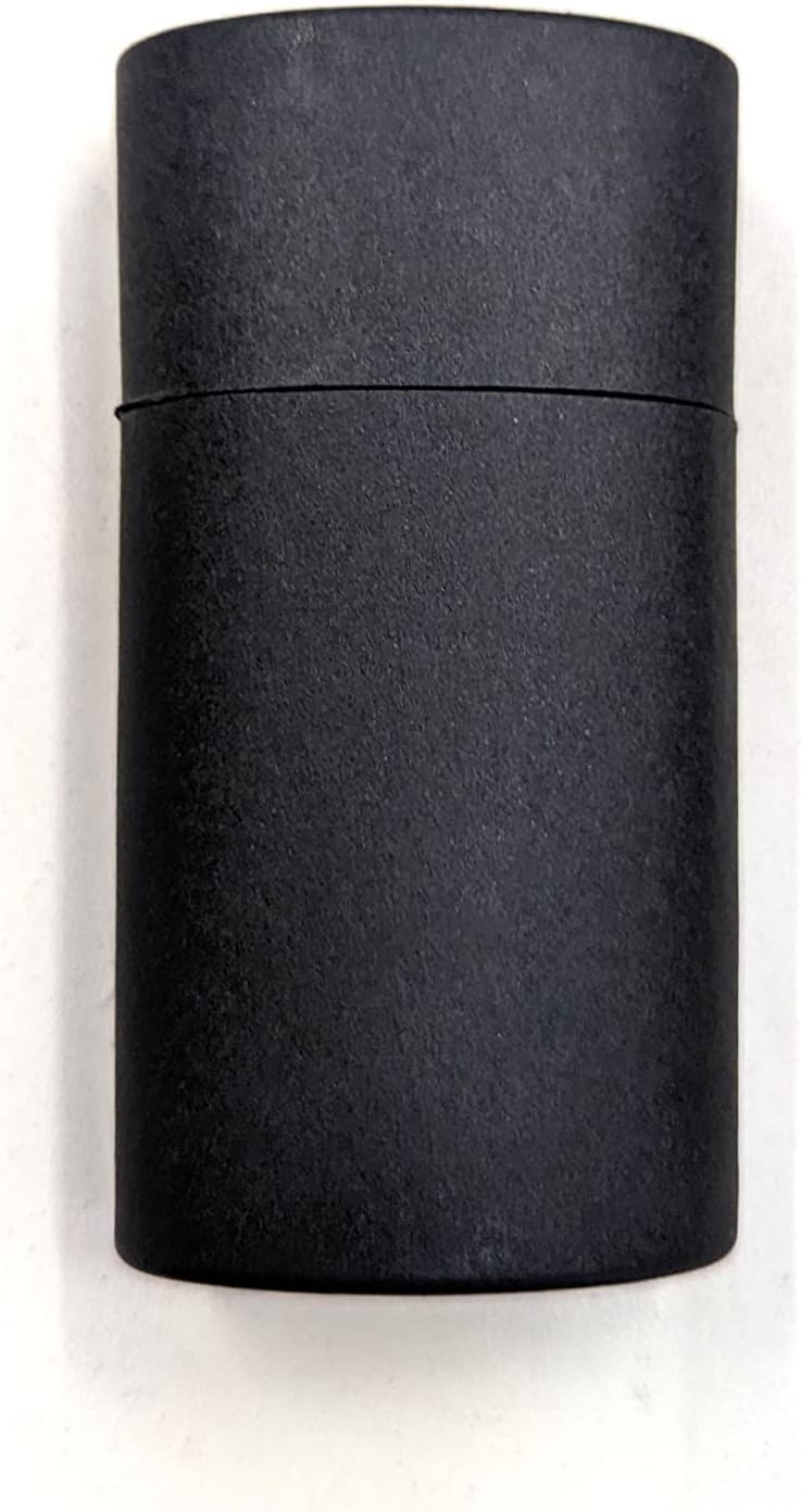 Empty Cardboard Deodorant Containers 75g (2.5 oz) - Oval Shape - Push-Up Style (14-Pack, Black)