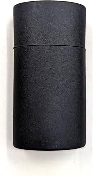 Empty Cardboard Deodorant Containers 75g (2.5 oz) - Oval Shape - Push-Up Style (6-Pack, Black)