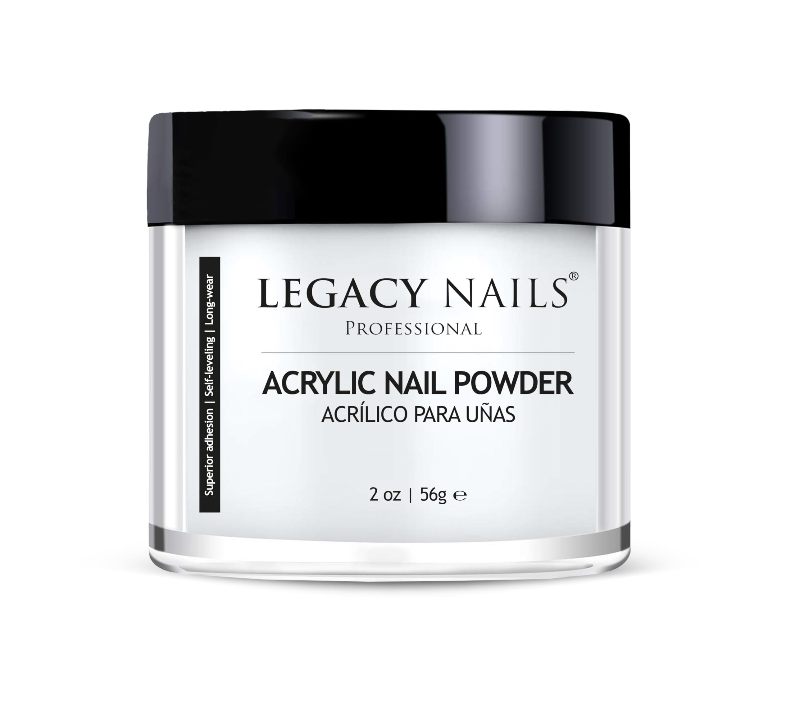 Professional CLEAR ACRYLIC POWDER - 56g / 2oz. - High-Quality, Fast-Drying Formula for Nail Extensions, Sculpting & Overlays, Salon-Grade, Long-Lasting Finish