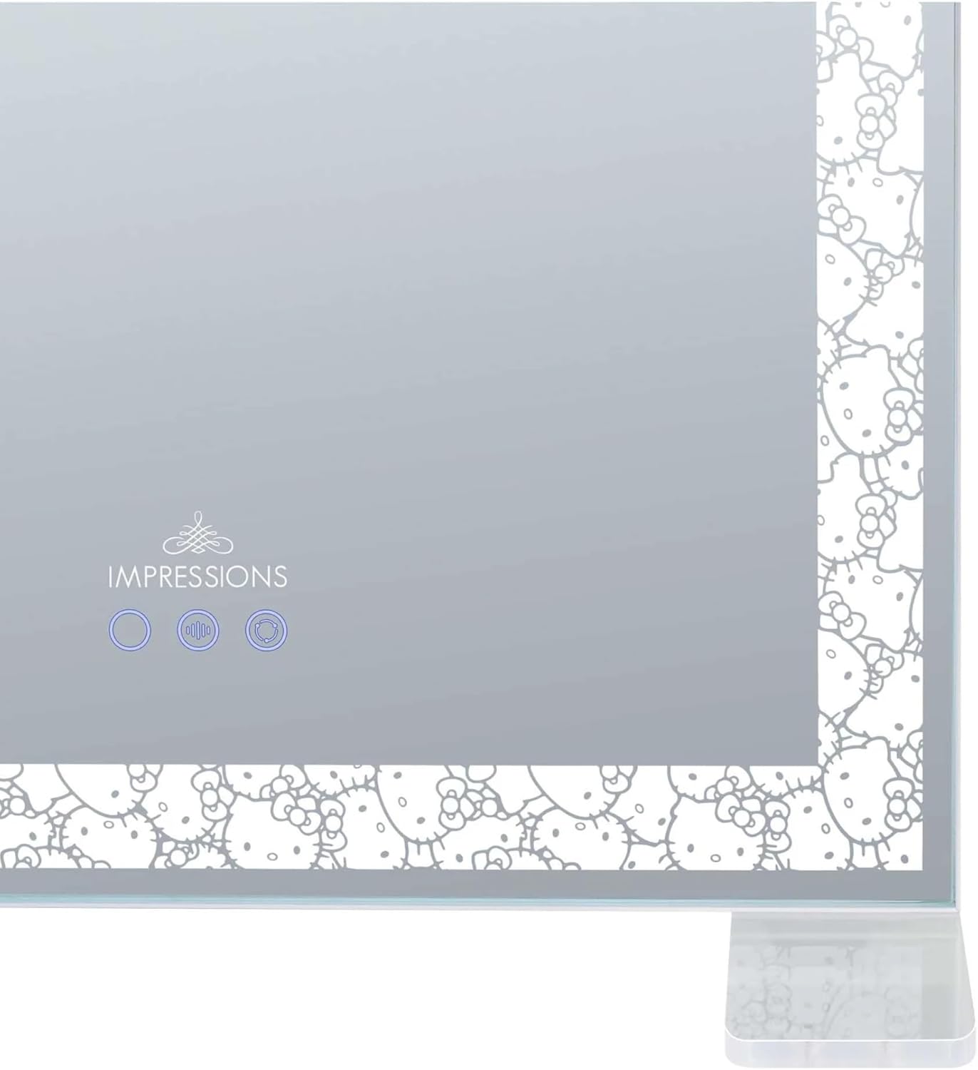 Impressions Vanity Hello Kitty RGB All Over Vanity Mirror with 5X Magnifying Removal Mirror, Makeup Mirror with Soft Touch App Controlled Lighting, 2 in 1 Mounting Design and RGB Rainbow Lighting - Image 4