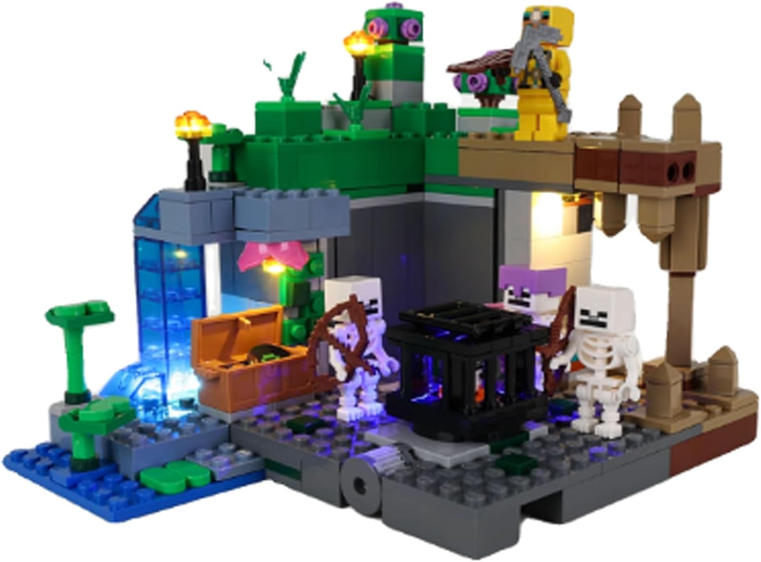 LED Lighting Kit Compatible with Lego 21189 Skull Dungeon Series LED Light Set (Model Kit Not Included - Lighting Components Only)