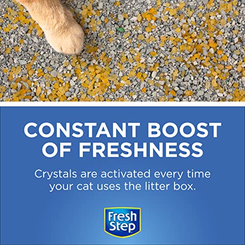 Fresh Step Cat Litter Crystals in Tropical Summer Breeze Scent - Cat Litter Box Deodorizer - Combats Odors and Neutralizes Smells to Keep Your Home Clean, 15 Ounce - 3 Pack image 4