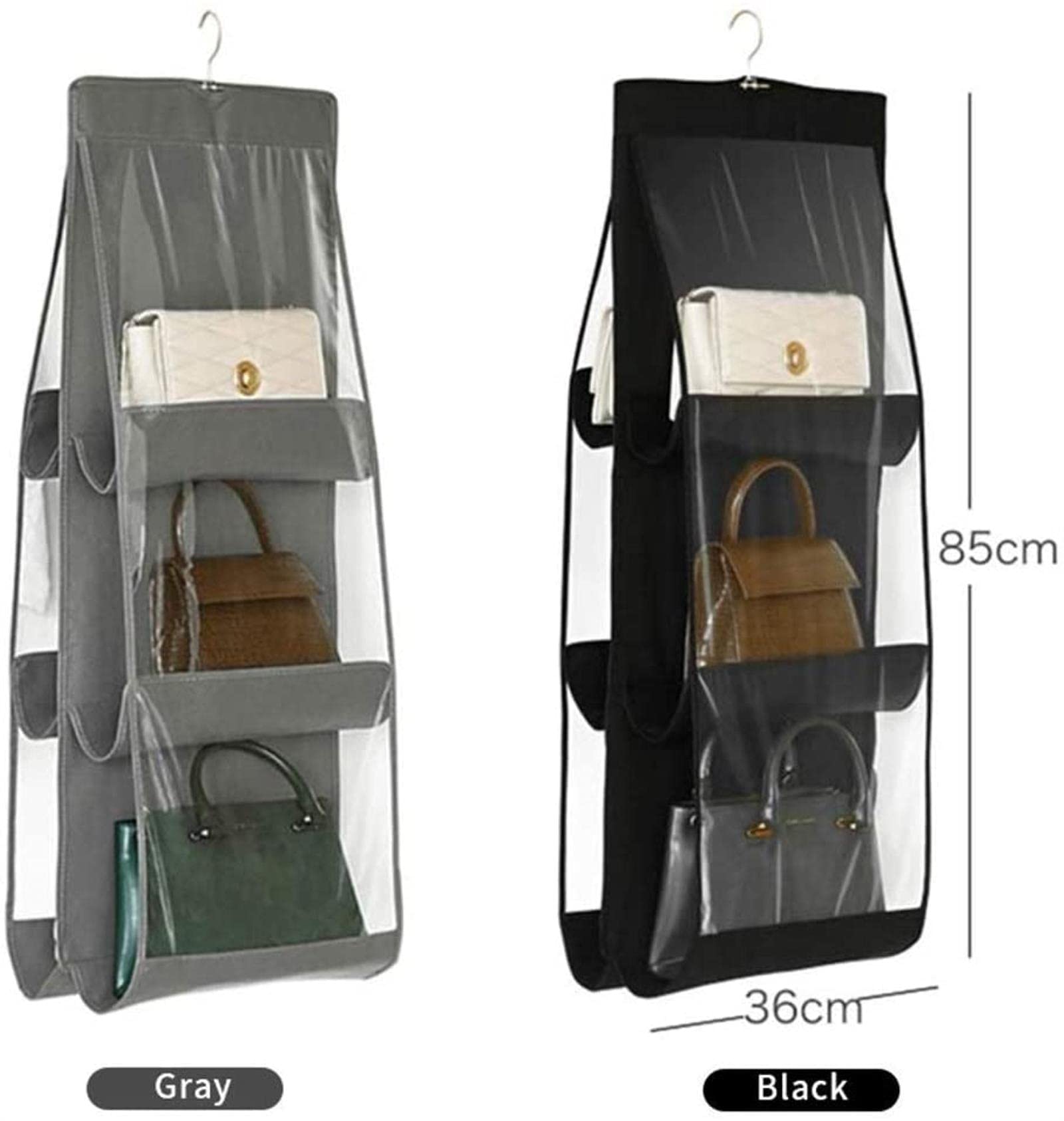 Hängende Aufbewahrungstasche Fall Tür Hängende Wand Organizer Hängende Aufbewahrungstaschen 6 Taschen Faltbare Hängetasche 3 Schicht Faltbare Regaltasche Pu