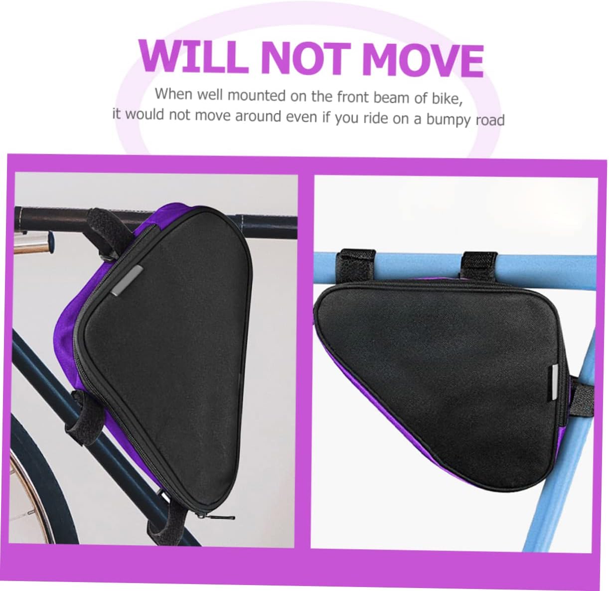 Sosoport 3pcs Bike Front Frame Bag Handlebar Bag for Lightweight and Scratch Smooth Installation Convenient for Cycling Deep