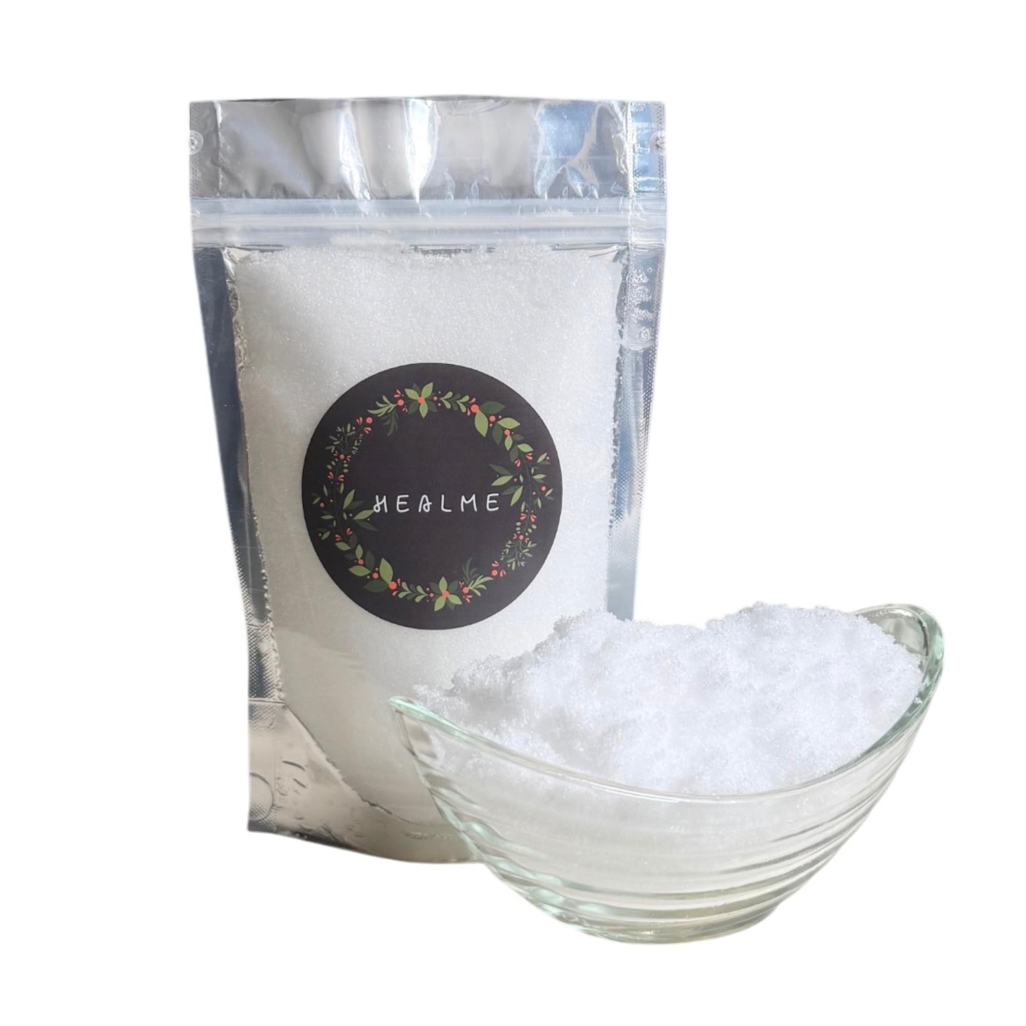 HealMe Epsom Bath Salt for Muscle Relief, 100% Pure Magnesium Sulfate Crystals, Relaxing Bath & Foot Spa Soak, Pack of 1(500 g)-image-42