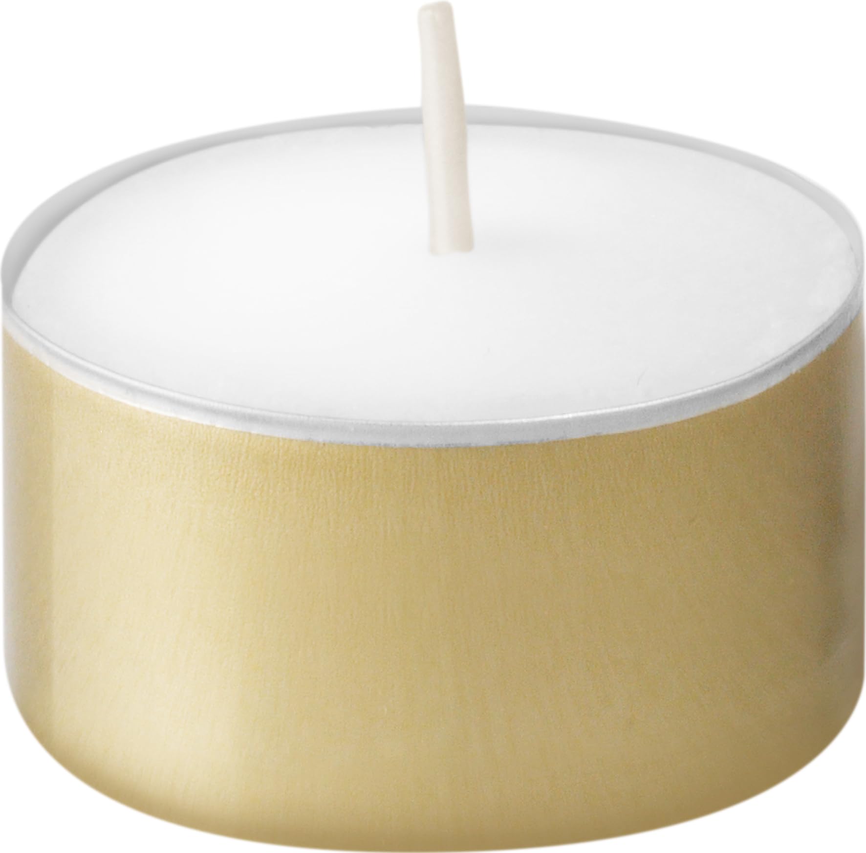 BOLSIUS Lot de 100 bougies chauffe-plat dorées non parfumées avec mèches de coton et 8 heures de combustion – Bougies chauffe-plat en cire sans fumée pour fêtes, mariages, décoration d'intérieur et