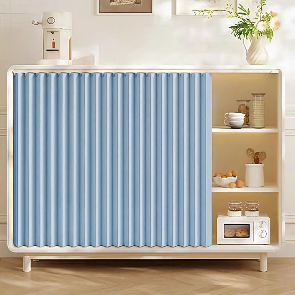 Kit de cuisine anti-poussière Slish bleu ciel pour étagère et niche