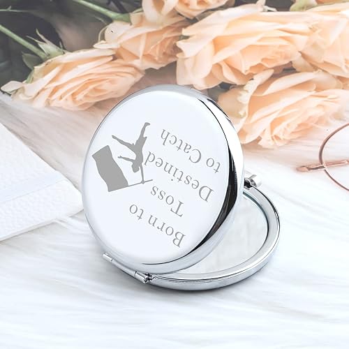 Miniatura 6 de Zuo Bao Regalo de protector de color Born to Toss destinado a atrapar espejo compacto, divertido regalo para mujeres y niñas (Born to Toss)