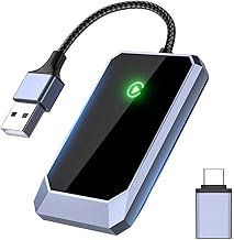 Wireless Apple CarPlay Adapter for iPhone – Quickly Convert Your Factory Wired into Wireless CarPlay Dongle – Smooth Connection, Latency Free Car-Play Adapter – Adaptable with Apple's Latest iPhone