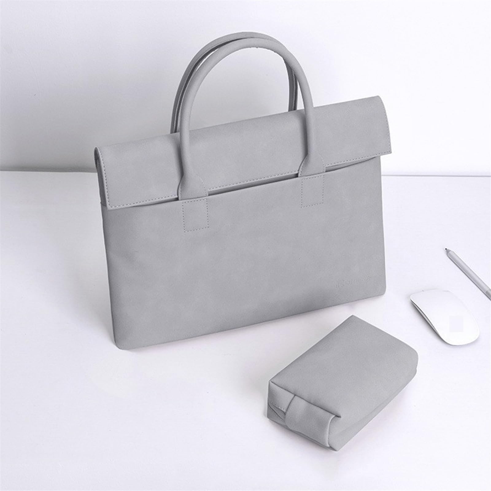 Funda Tableta Bolso for Ordenador portátil, maletín, Bolso de Hombro, Gran Capacidad, for Negocios, Profesores, Oficina, Cruzado Mochila portátil(Dark Gray,XL)