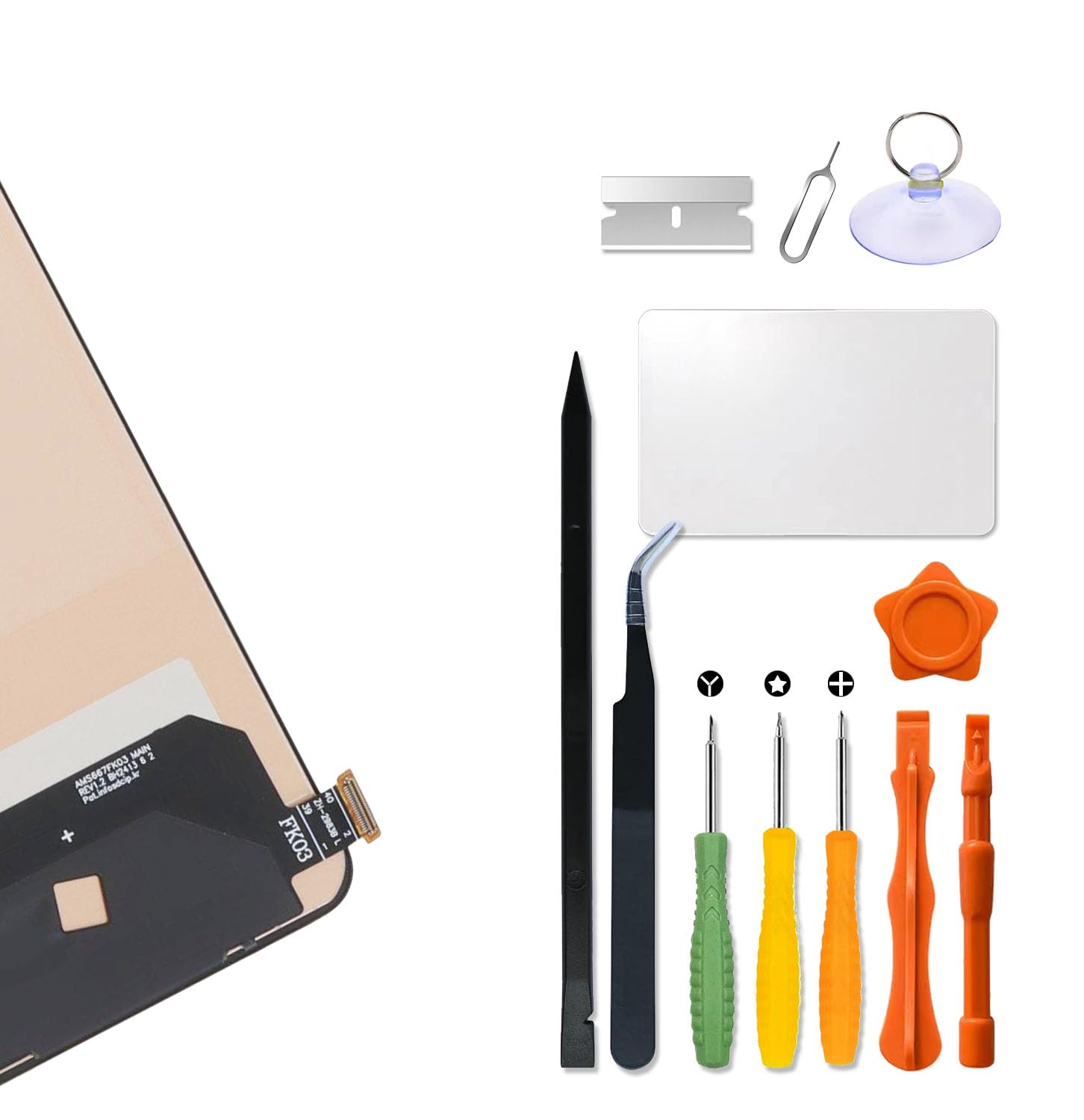 Écran de rechange pour OnePlus Nord CE4 Lite INCELL | CPH2619, CPH262, écran tactile LCD, numériseur, avec kit de réparation (pas de fonction d'empreintes digitales)