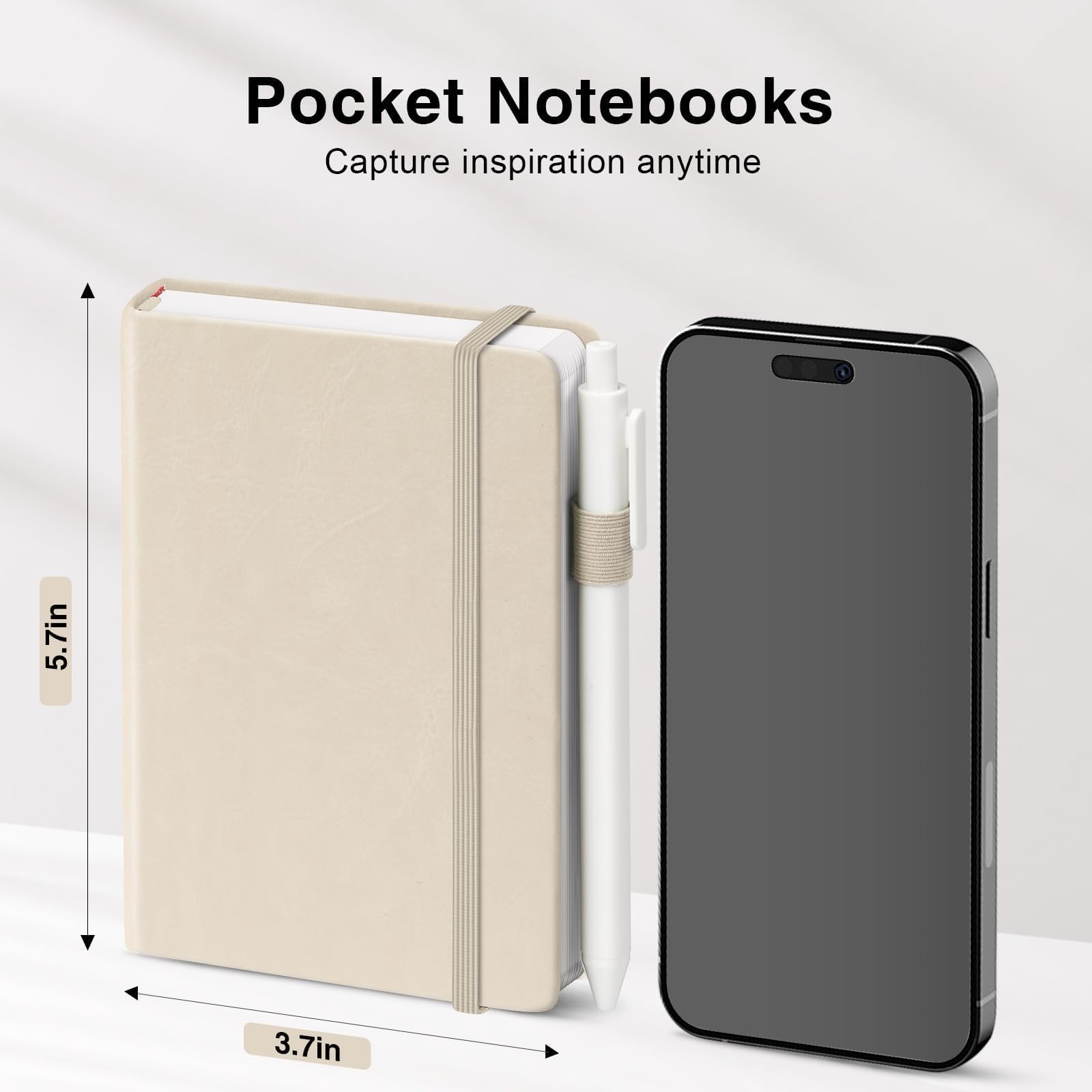 Lot de 16 petits carnets de poche (8 couleurs pastel) pour homme et femme, carnet de notes ligné à couverture rigide avec stylos pour le travail, les affaires, les voyages, les fournitures de bureau