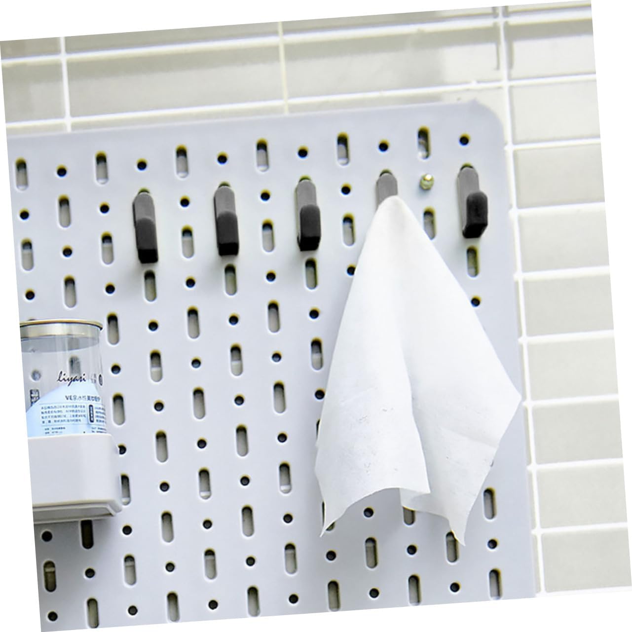 Ciieeo 5sets Heavy Duty J Shape Pegboard Hooks for Easy Tool Organization Pegboard Wall Hooks for Garage Workshop Room Storage and Display 30pcs*5