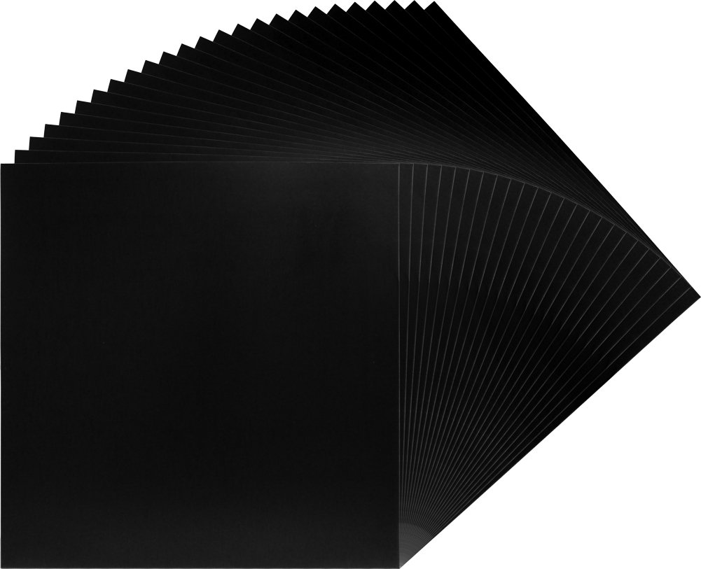 (25) 12" Record Jackets - Glossy Black - No Hole - 12JWBK-image-30