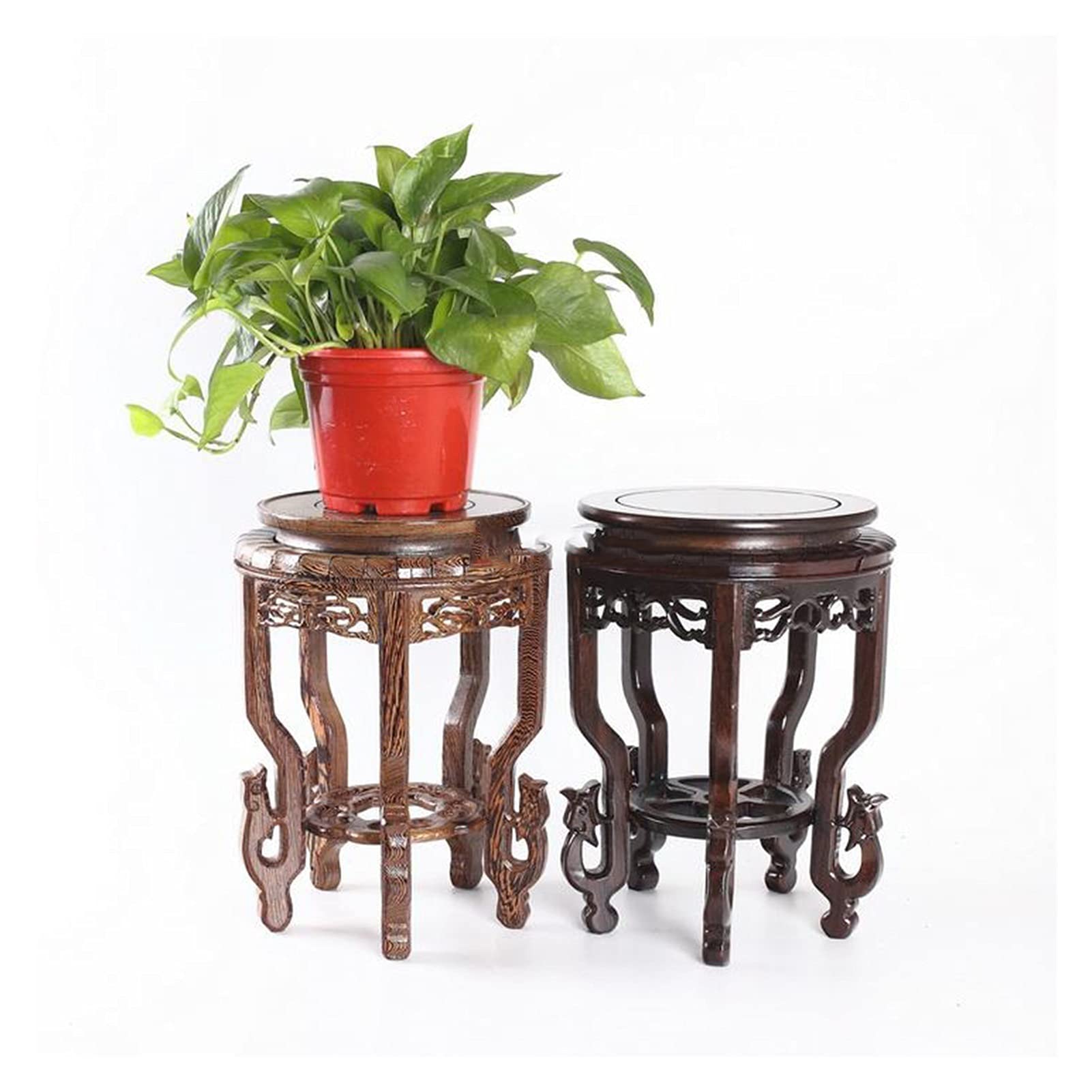 Vaso Bonsai in Legno per Fiori, Artigianato per la casa, Decorazione per Gioielli, Tavolo espositivo, Base in Legno massello, Vassoio in Legno, Base espositiva (Piccolo)