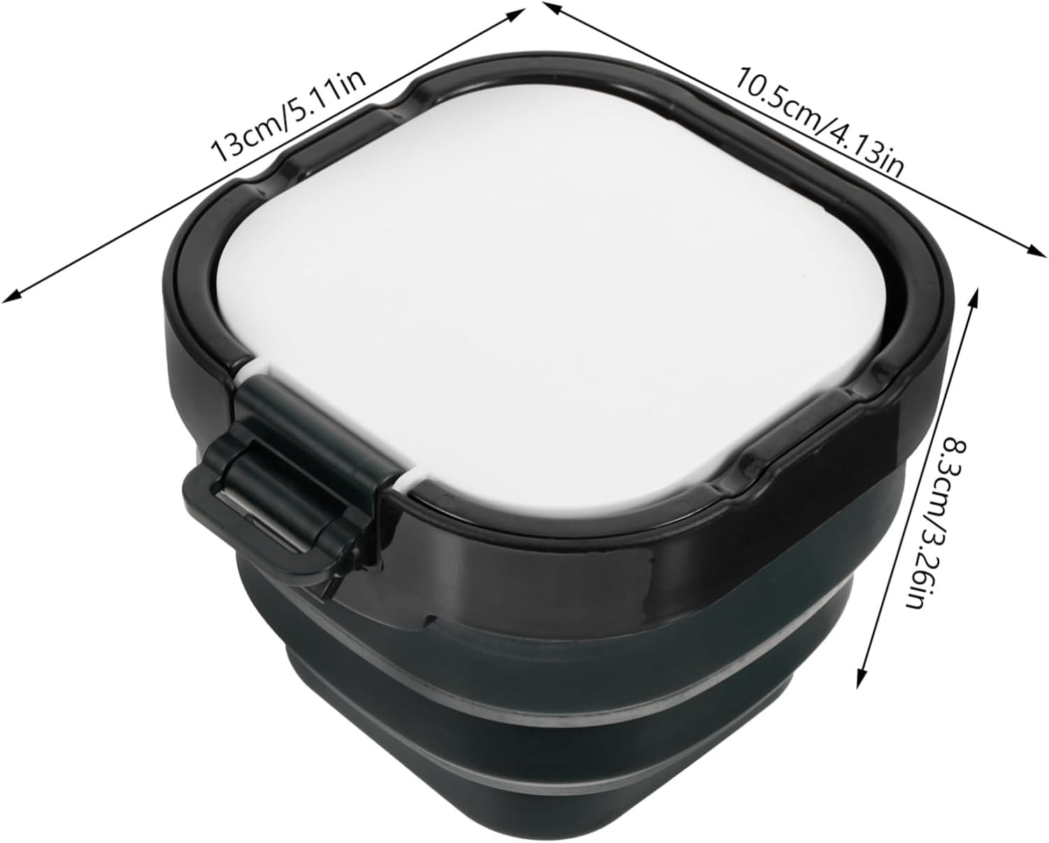 Portable Multi-Function Paint Brush Washer Lid Foldable Acrylic Box for Watercolor Artists Compact Brush Cleaner for Daily Use