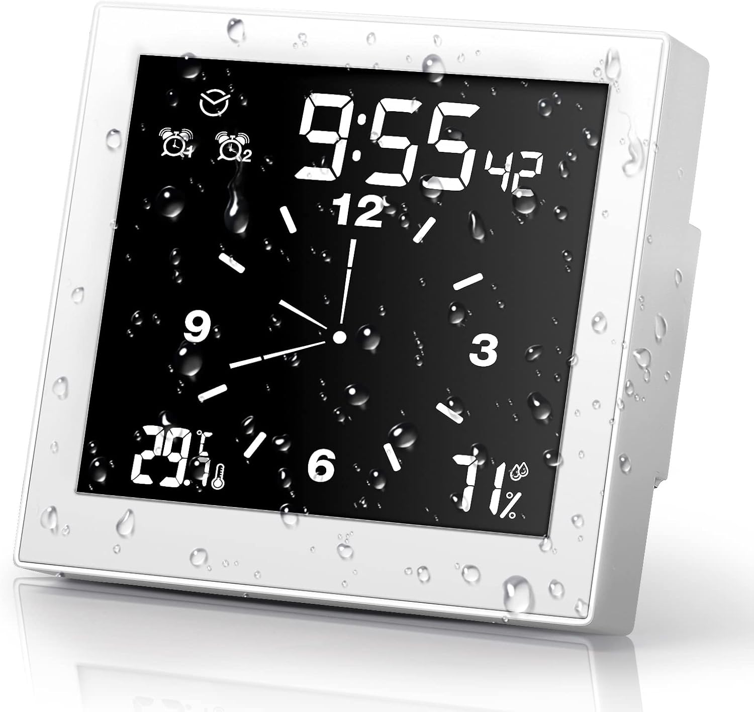 Spardar Shower Clock Waterproof IP65, Shower Timer with