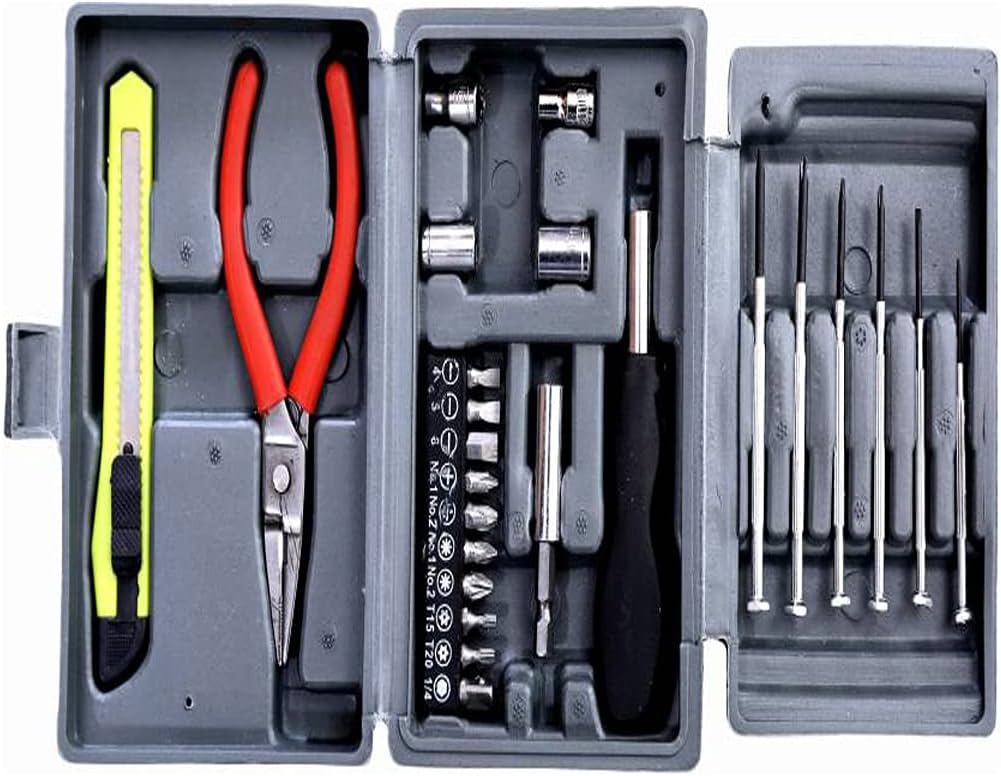 ATHRZ Multi Purpose 25 Pcs Screwdriver Socket Set & Bit Tool Kit Set Hobby Tool kit Combination Tool Wrench Tool Kit Magnetic Toolkit for Home, Office, Car, Bike - HOBYTOL-N11