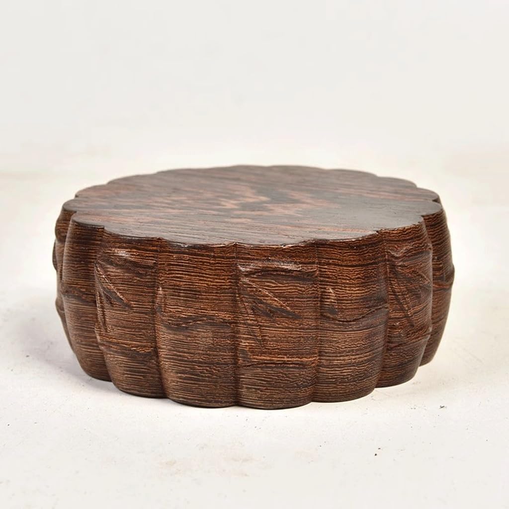 Bonsai Pedestal Vase Pedestal Stands Round Base Vase Bonsai Flower Pot Crafts Buddha Statue Ornament Base Planter Stand Plant Holder